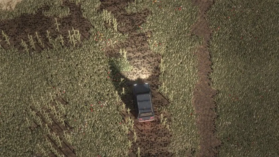 Driving through the open world