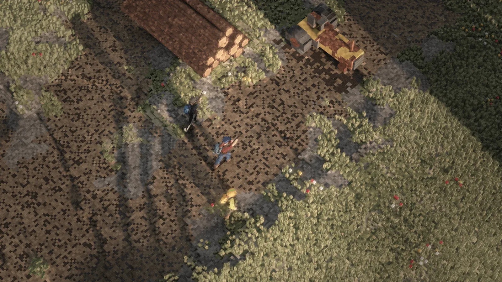 Survivors exploring the world together