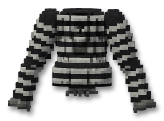 Striped Undershirt (Black Stripes)