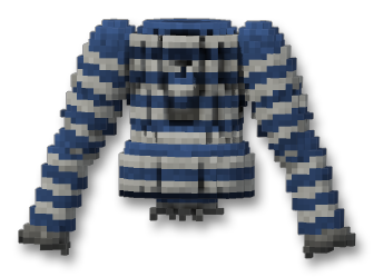 Striped Undershirt (Blue Stripes)