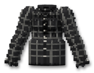 Wool Coat (Black Check)